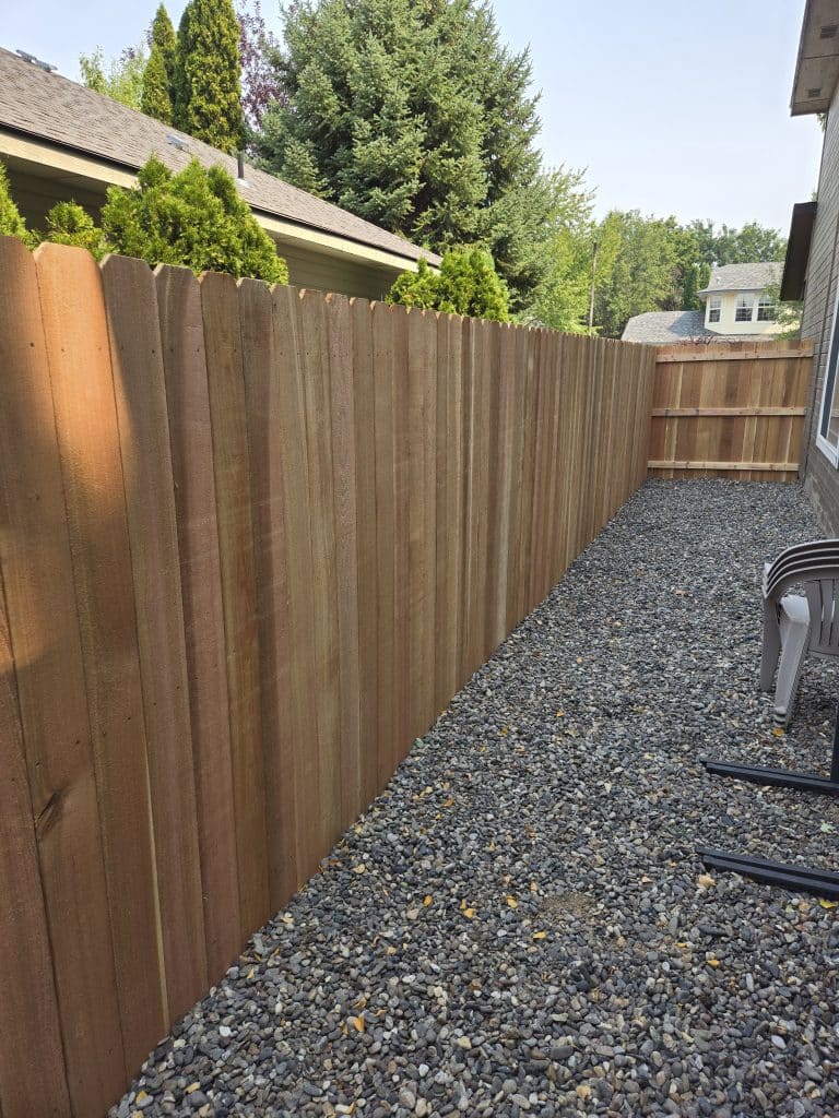 Fence Made From Local Cedar Boise Idaho